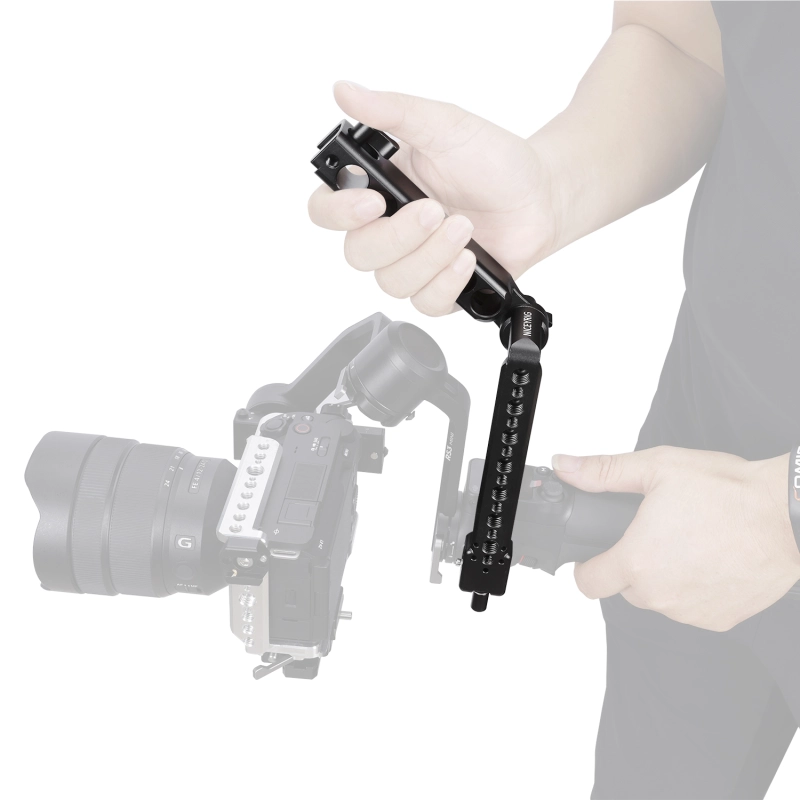 Niceyrig Side Handle with Nato Clamp&Nato Rail for DJI RS2/RSC2/RS3/RS3 MINI/RS3 Pro Stabilizer Gimbals