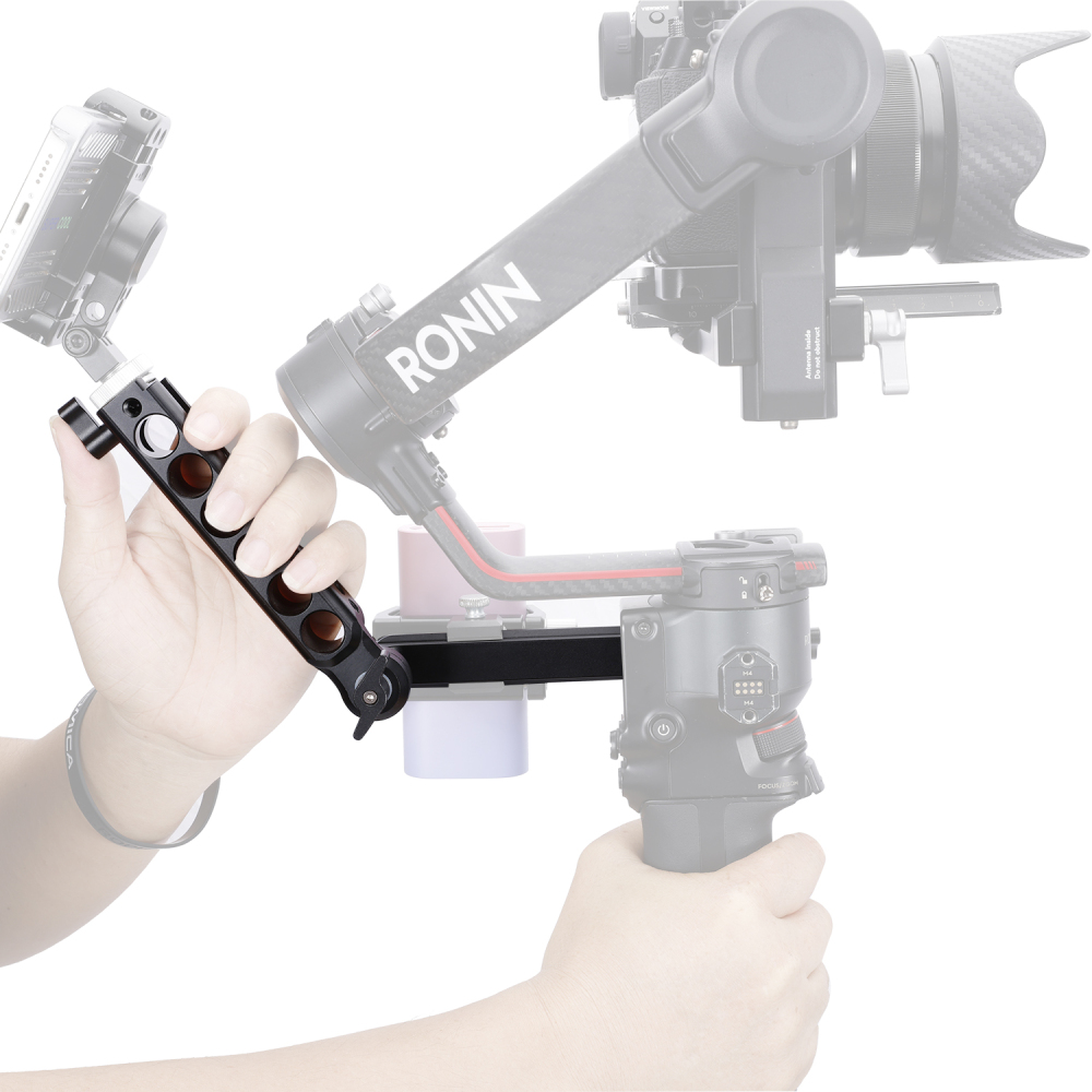 Niceyrig Side Handle with Nato Clamp&Nato Rail for DJI RS2/RSC2/RS3/RS3 MINI/RS3 Pro Stabilizer Gimbals
