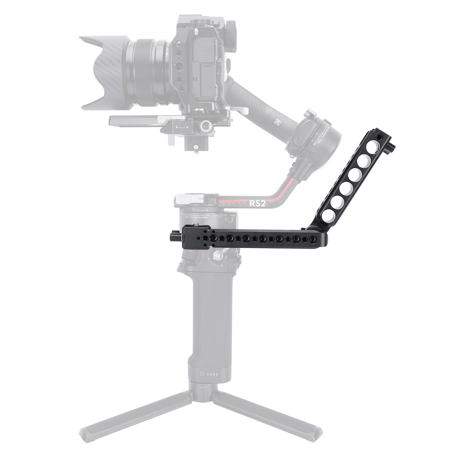 Niceyrig Side Handle for DJI RS3 Mini/RS2/RSC2/RS3/RS3 Pro Stabilizer  Gimbal with Nato Clamp Arri Rosette 360°Rotate Adjustment