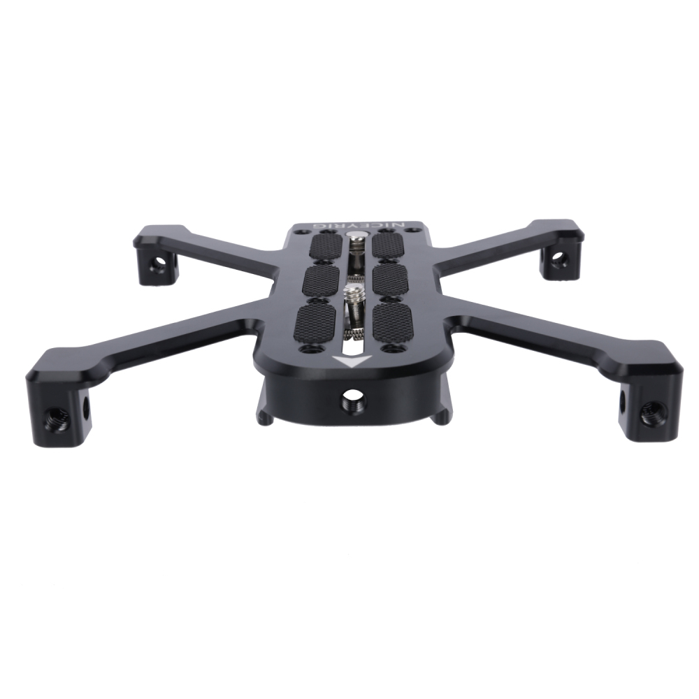 Niceyrig Manfortto Quadruped Baseplate Support For DSLR Camera Horizontally Placing Compatible with Manfortto Tripods