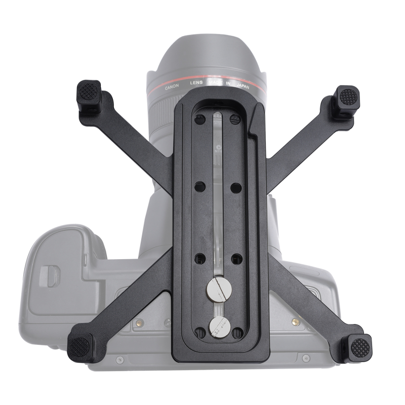 Niceyrig Manfortto Quadruped Baseplate Support For DSLR Camera Horizontally Placing Compatible with Manfortto Tripods