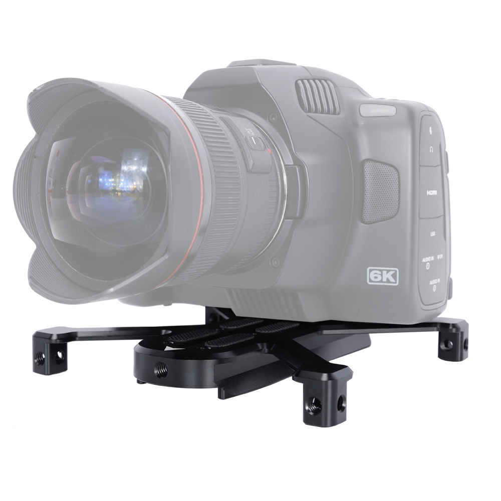 Niceyrig Manfortto Quadruped Baseplate Support For DSLR Camera Horizontally Placing Compatible with Manfortto Tripods