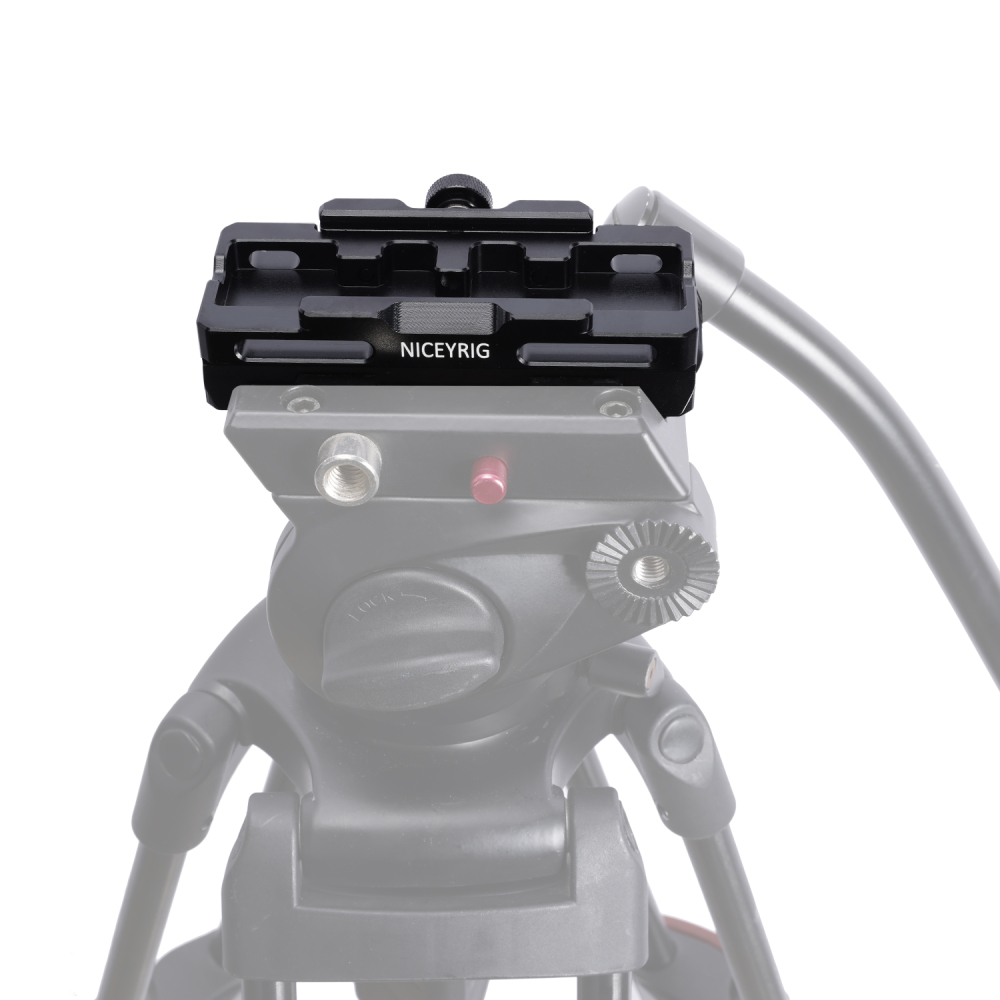 Niceyrig Drop-in Base Plate Quick Release (Arca Dovetail Clamp to Manfrotto Dovetail)
