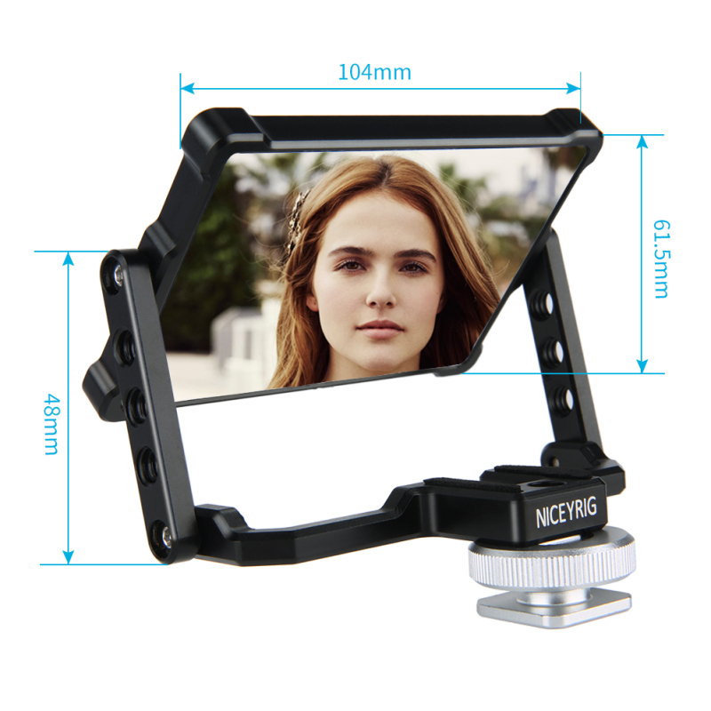 Niceyrig DSLR Camera Foldable Selfie Vlog Filmmaking Flip Screen Mirror for Sony A7RIV A7 RIII A7M3 A9 Fuji XT-3 XT-2 Panasonic Lumix S1 S1R Canon 5D