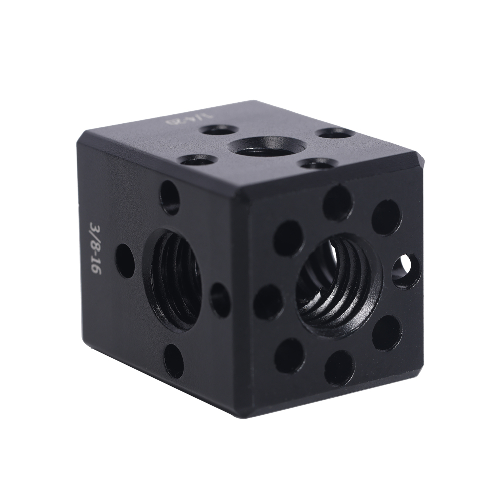 Niceyrig 1/4’’-20 and 3/8’’-16 Thread Holes Extension Bracket with Arri Locating Screw