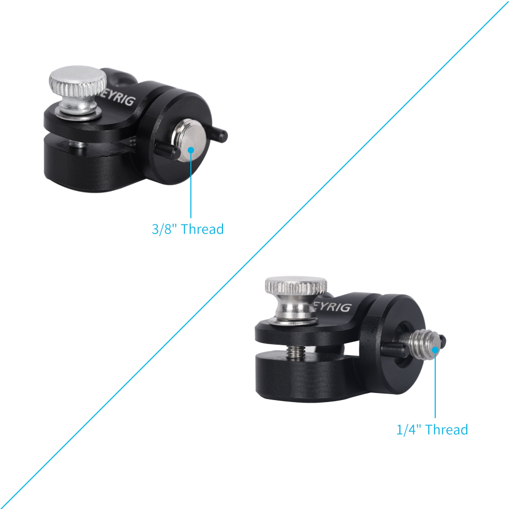 Niceyrig 15mm Single Rod Holder Clamp With 3/8’’ Arri Locating Screw Mounting