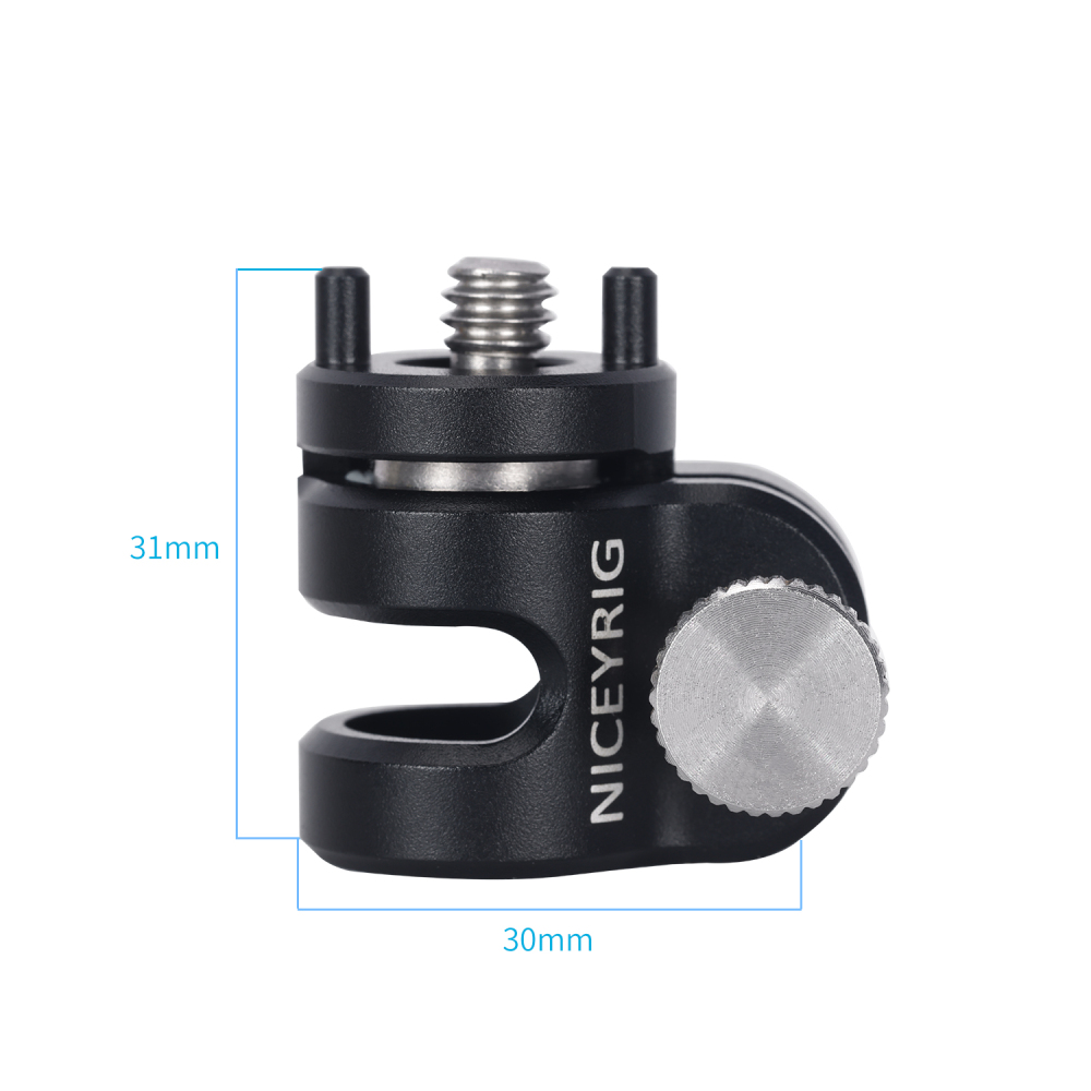 Niceyrig 15mm Single Rod Holder Clamp With 3/8’’ Arri Locating Screw Mounting
