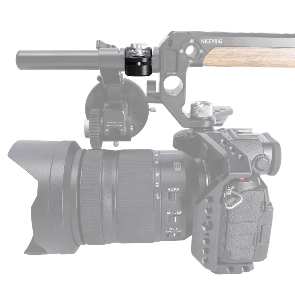 Niceyrig 15mm Single Rod Holder Clamp With 3/8’’ Arri Locating Screw Mounting