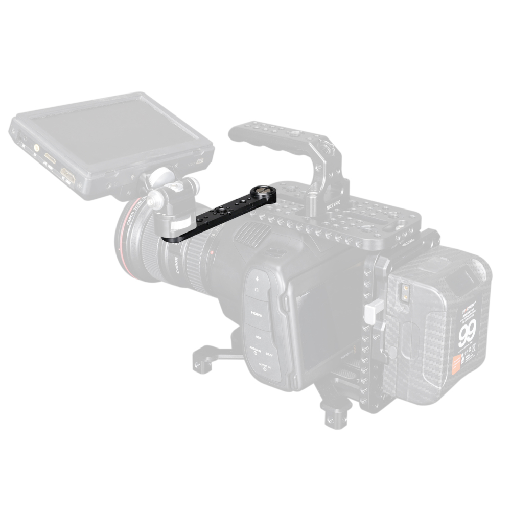 Niceyrig Nato Rail with 1/4 & 3/8 Arri Locating Mounting Points