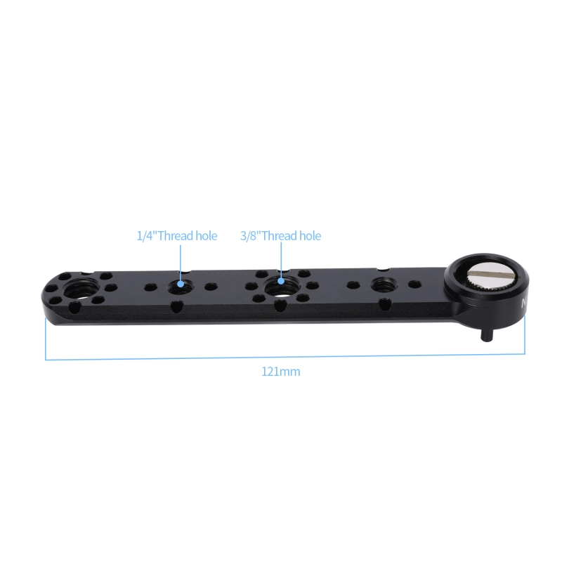 Serrated Locating Rails Niceyrig Nato Rail with 1/4 & 3/8 Arri Locating Mounting Points