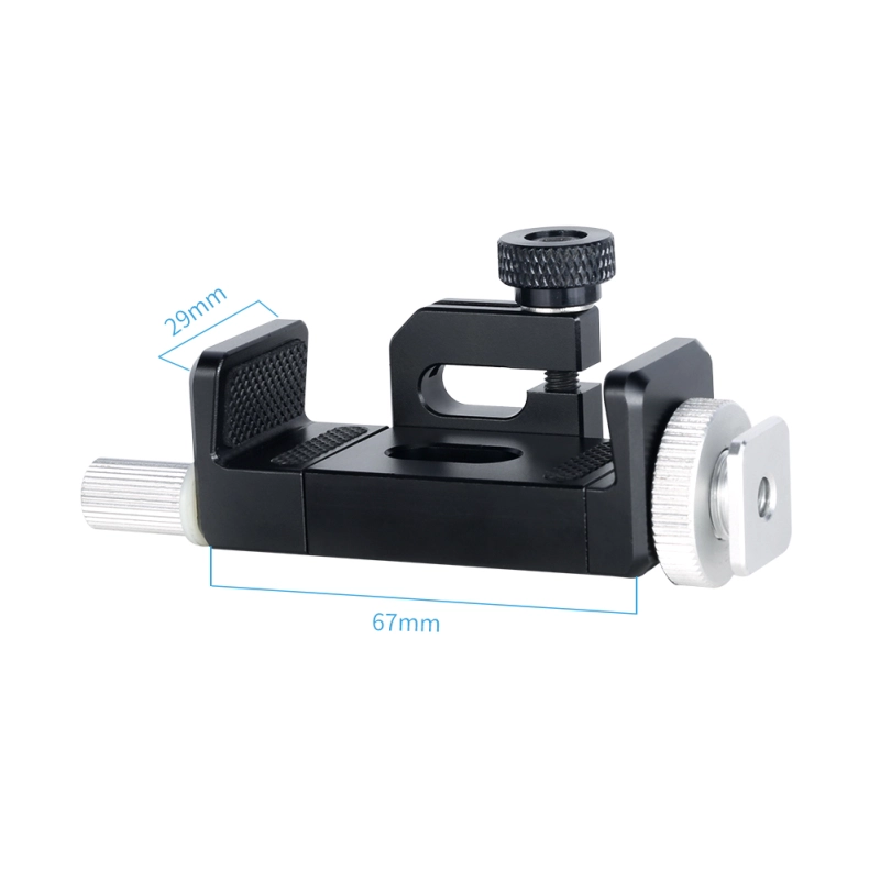 Niceyrig Phone Clamp Holder with Cold Shoe Mount Adaptor&Cable Clamp