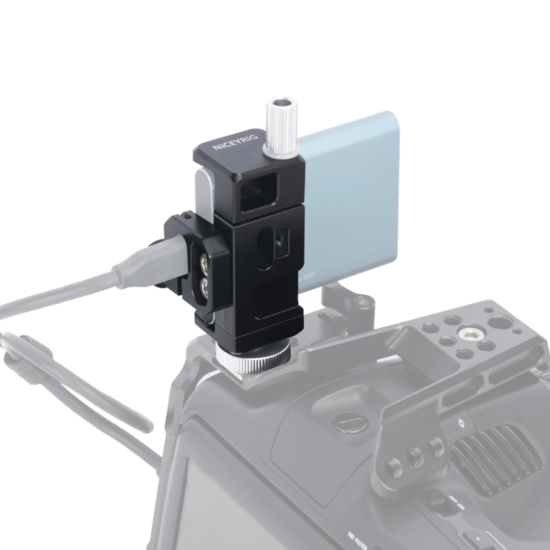 Niceyrig Phone Clamp Holder with Cold Shoe Mount Adaptor&Cable Clamp