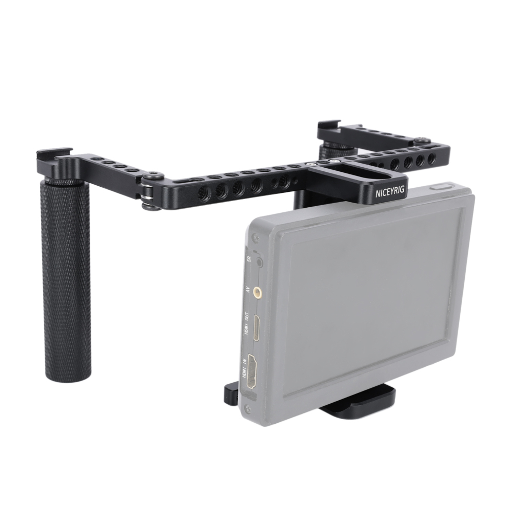 Niceyrig Foldable Dual Handheld Monitor Holder Kit
