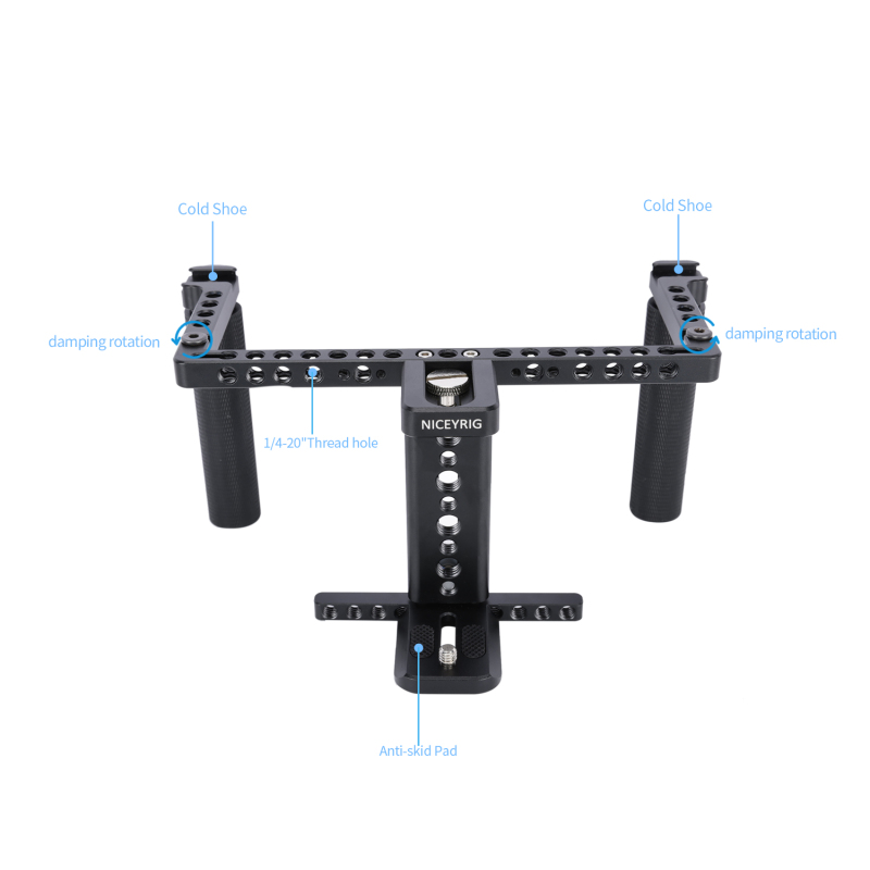 Niceyrig Foldable Dual Handheld Monitor Holder Kit