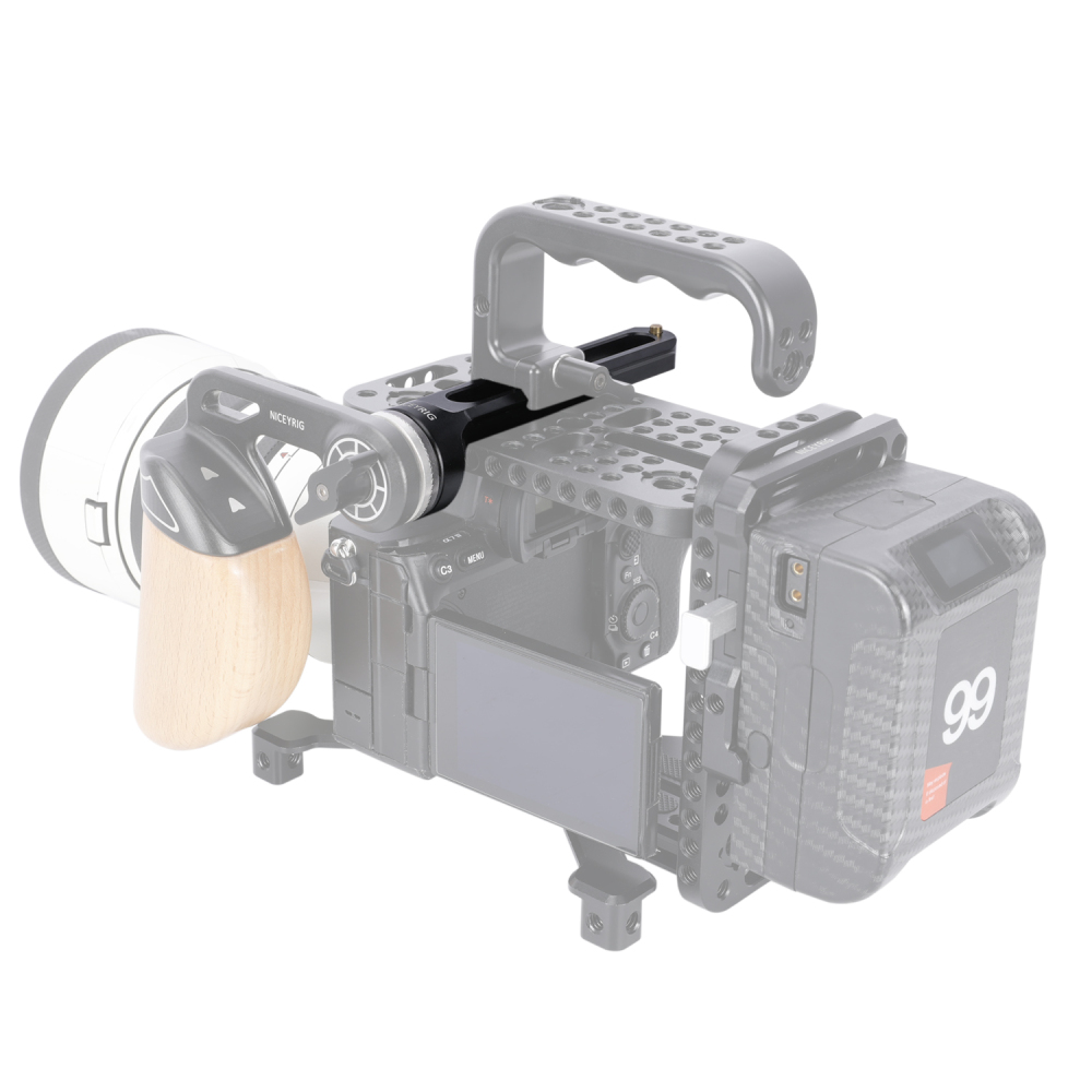 Niceyrig Nato Rail Extension Bar with Arri Rosette Adaptor