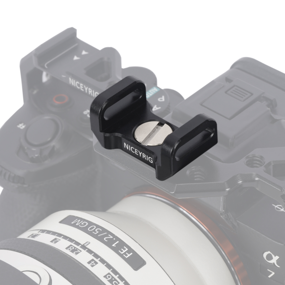 Niceyrig Camera Shoulder/Wrist Strap Hole Adaptor with Arri Locating 1/4 & 3/8 Mounting Screws