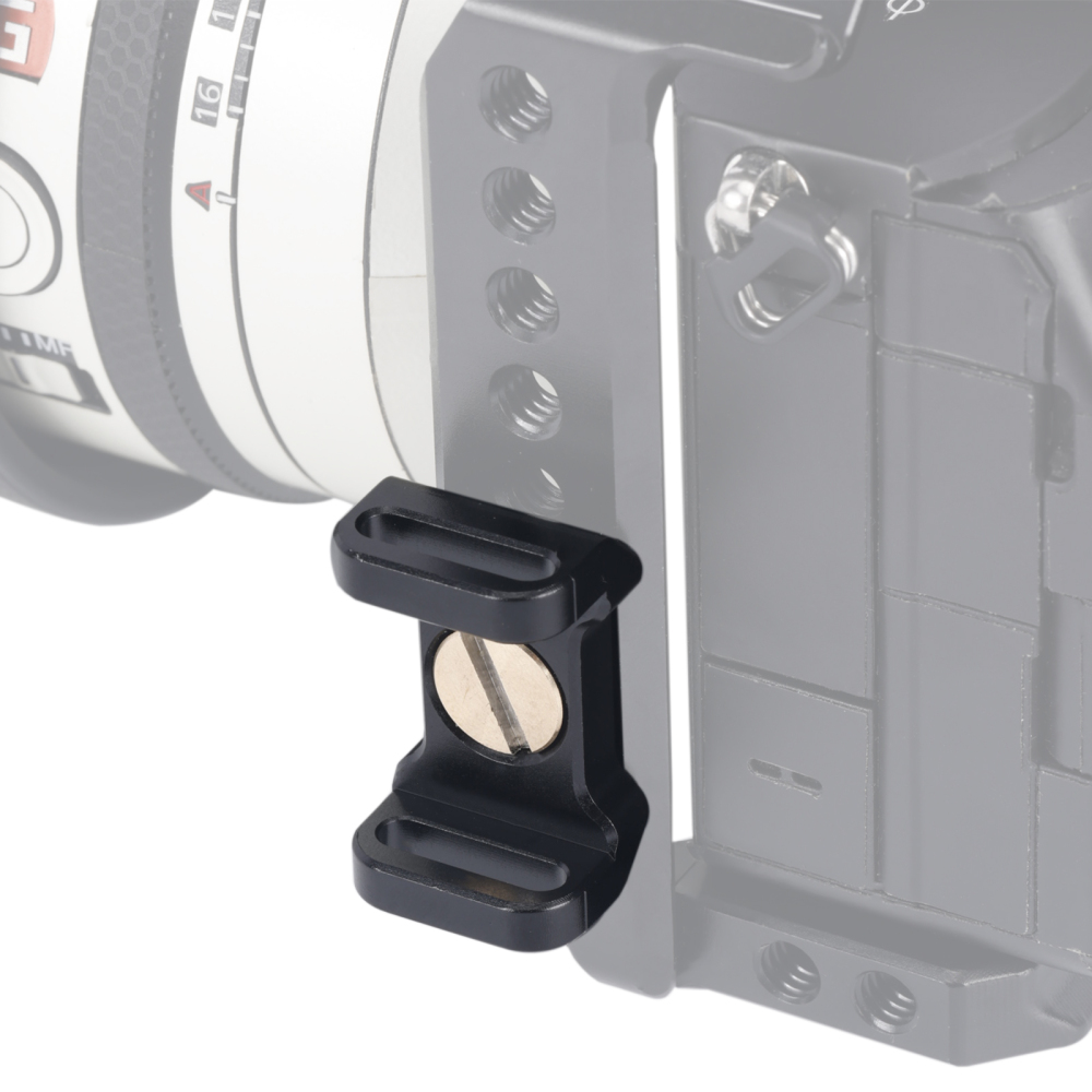 Niceyrig Camera Shoulder/Wrist Strap Hole Adaptor with Arri Locating 1/4 & 3/8 Mounting Screws