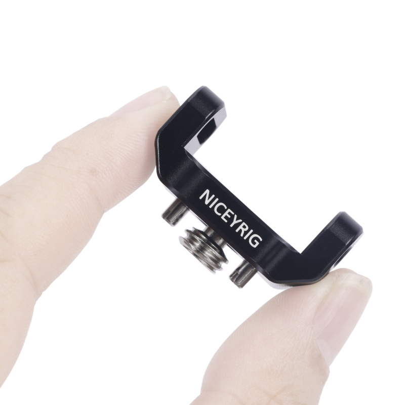 Niceyrig Camera Shoulder/Wrist Strap Hole Adaptor with Arri Locating 1/4 & 3/8 Mounting Screws