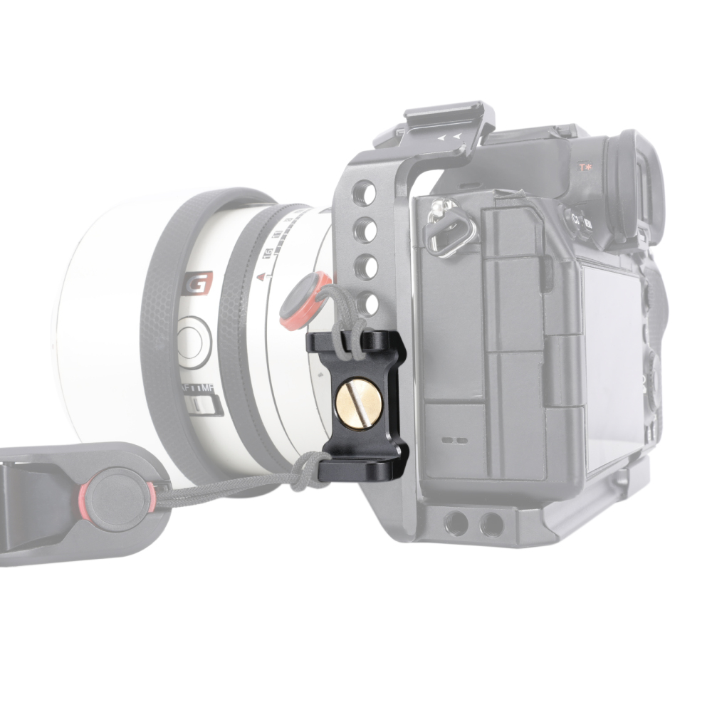 Niceyrig Camera Shoulder/Wrist Strap Hole Adaptor with Arri Locating 1/4 & 3/8 Mounting Screws