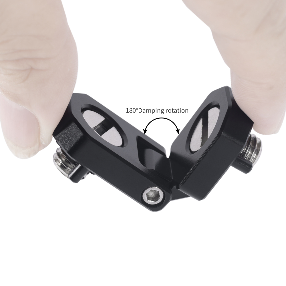 Niceyrig 180° Tilt Mounting Adaptor for Monitor/Battery/Wireless Transmission with 3/8-16 & 1/4-20 Arri Locating Screws