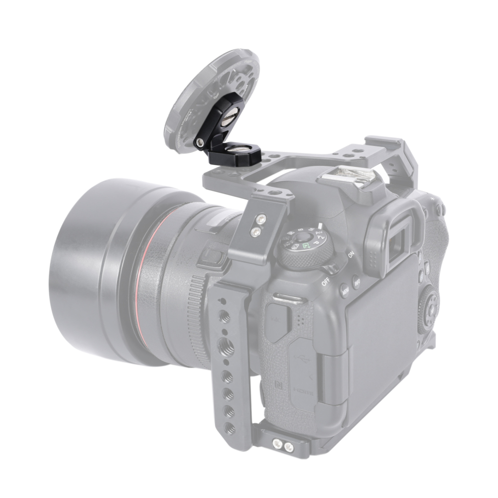Niceyrig 180° Tilt Mounting Adaptor for Monitor/Battery/Wireless Transmission with 3/8-16 & 1/4-20 Arri Locating Screws