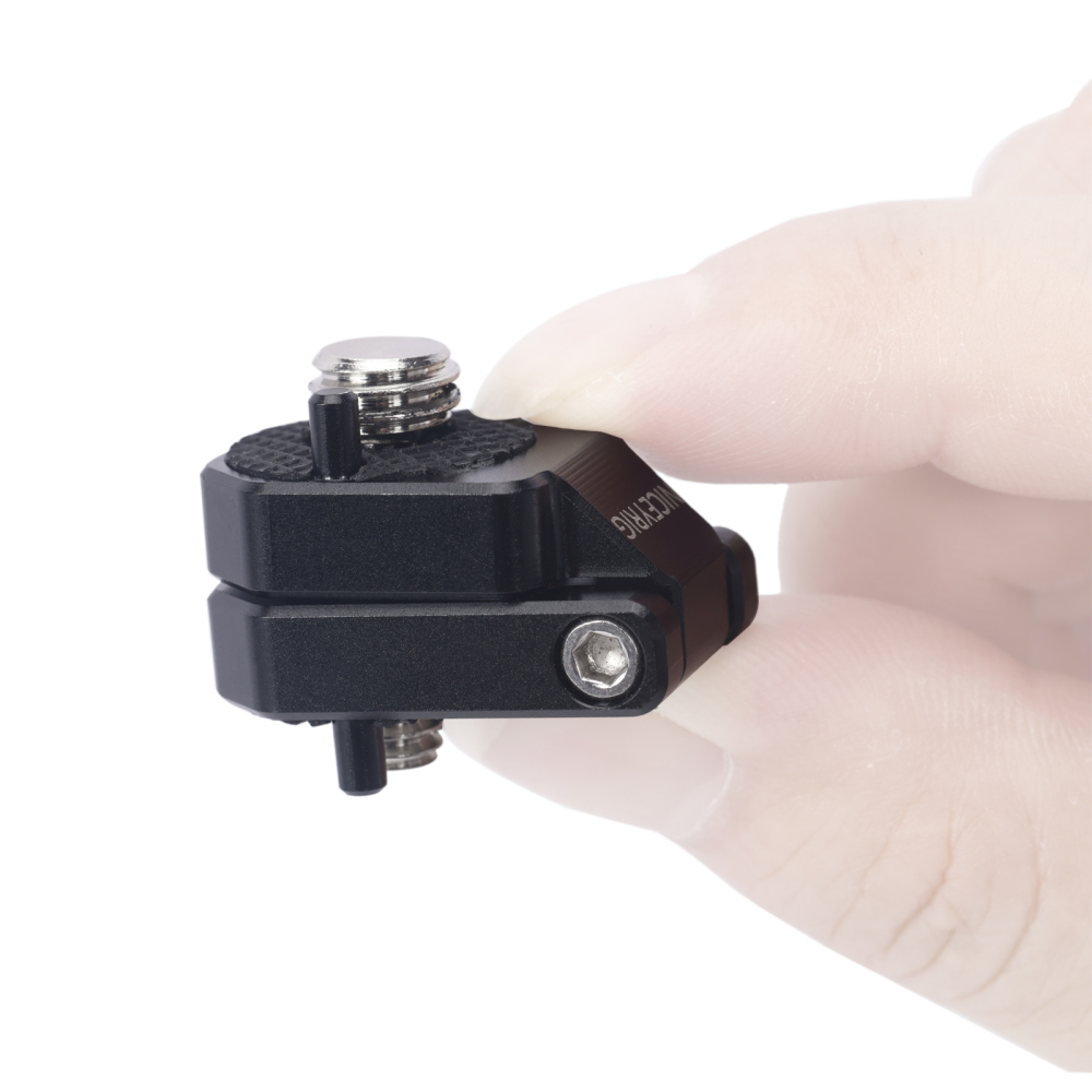 Niceyrig 180° Tilt Mounting Adaptor for Monitor/Battery/Wireless Transmission with 3/8-16 & 1/4-20 Arri Locating Screws