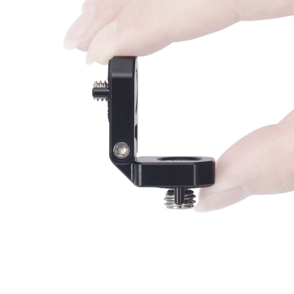 Niceyrig 180° Tilt Mounting Adaptor for Monitor/Battery/Wireless Transmission with 3/8-16 & 1/4-20 Arri Locating Screws