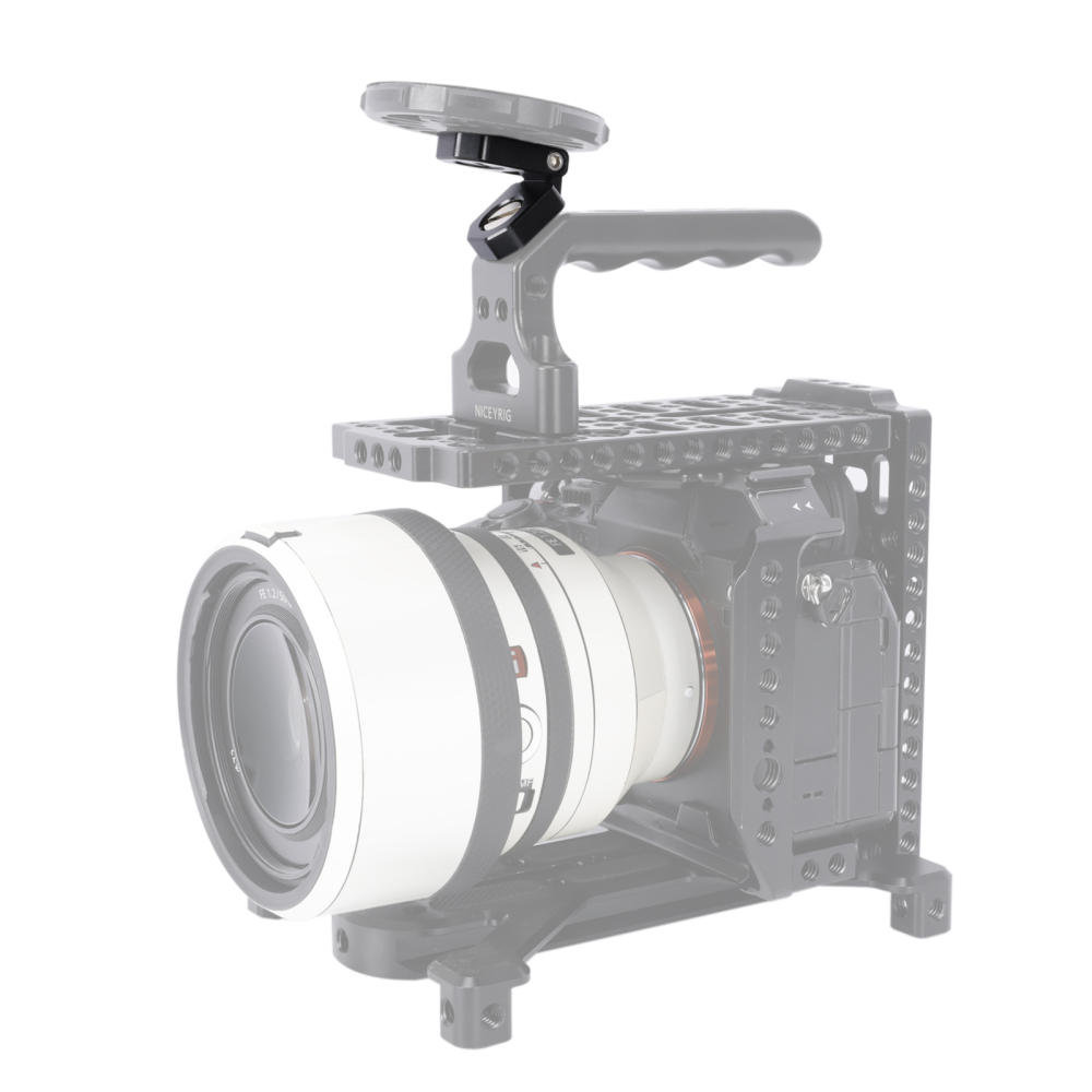 Niceyrig 180° Tilt Mounting Adaptor for Monitor/Battery/Wireless Transmission with 3/8-16 & 1/4-20 Arri Locating Screws