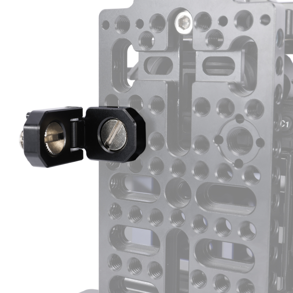 Niceyrig 180° Tilt Mounting Adaptor for Monitor/Battery/Wireless Transmission with 3/8-16 & 1/4-20 Arri Locating Screws