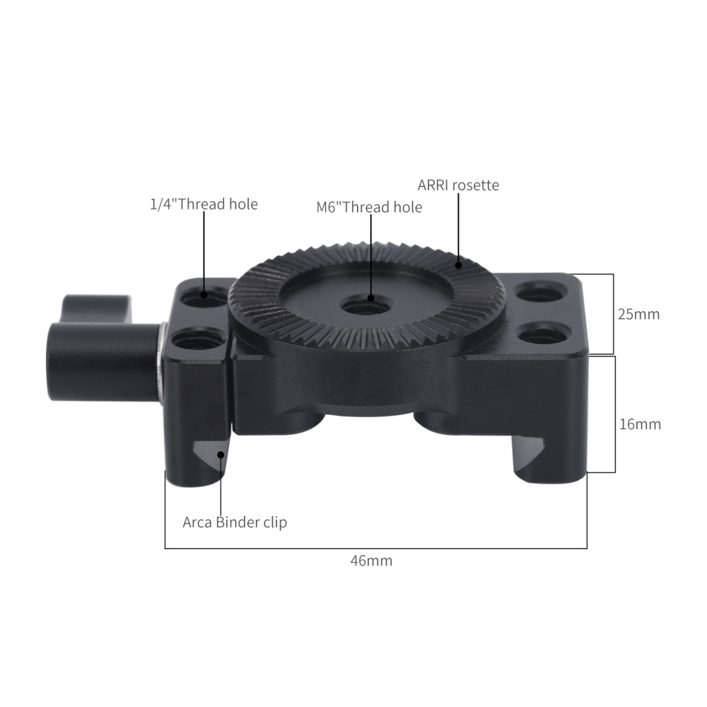 Niceyrig Arca Quick Release Clamp with Arri Rosette Mount