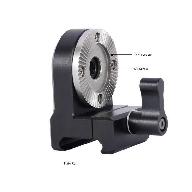 Niceyrig Nato Rail Clamp with Arri Rosette Mount