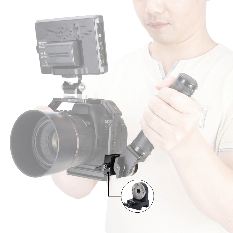 Niceyrig Nato Rail Clamp with Arri Rosette Mount
