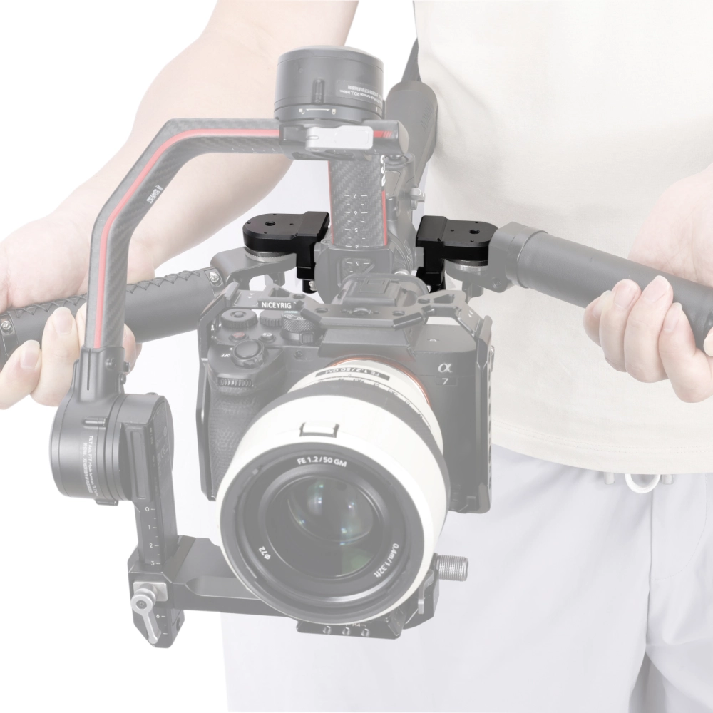 NICEYRIG NATO Rail Clamp Adapter Cube - ARRI Screw Mount For Camera Accessories Expansion