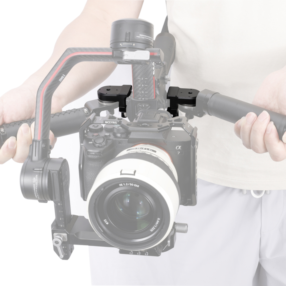 Niceyrig Nato Rail Clamp with Arri Rosette Mount