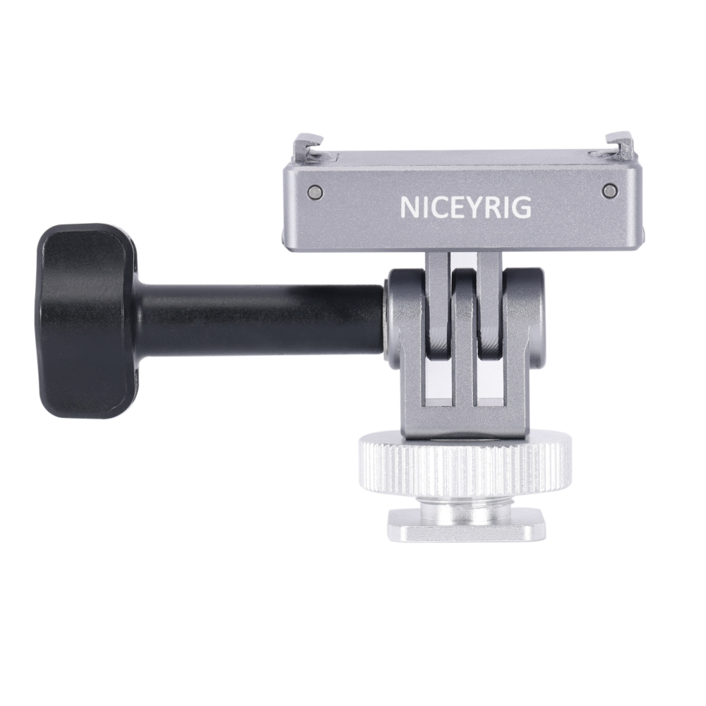 Niceyrig Action Camera Magnetic Mounting Adaptor Quick Release with Cold Shoe Adaptor for DJI Osmo Action 4/ Action 3/ Action 2