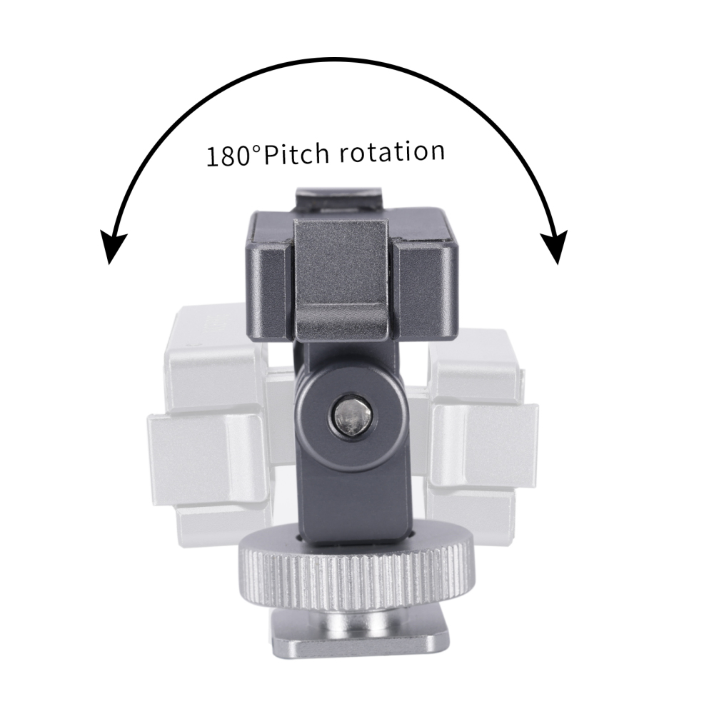 Niceyrig Action Camera Magnetic Mounting Adaptor Quick Release with Cold Shoe Adaptor for DJI Osmo Action 4/ Action 3/ Action 2