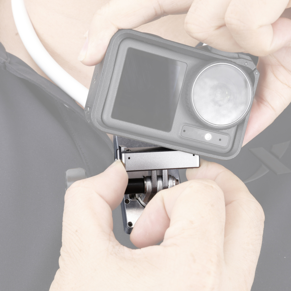 Niceyrig Action Camera Magnetic Mounting Adaptor Quick Release with Cold Shoe Adaptor for DJI Osmo Action 4/ Action 3/ Action 2