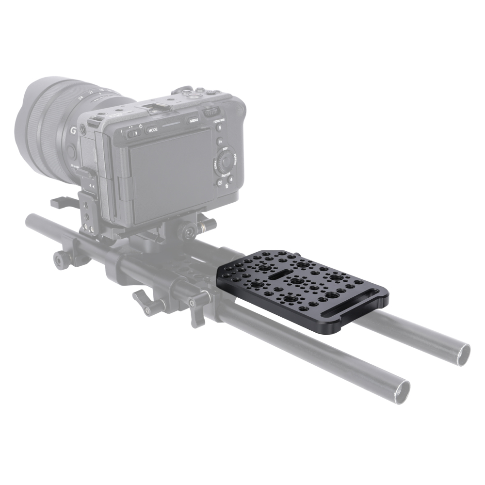 Niceyrig Universal Cheese Plate Compatible For Sony FX3/ FX30/ BMPCC 6K Pro with 1/4 &3/8 Arri Locating Holes