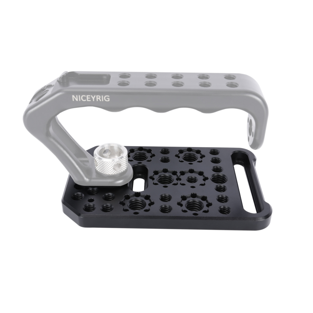 Niceyrig Universal Cheese Plate Compatible For Sony FX3/ FX30/ BMPCC 6K Pro with 1/4 &3/8 Arri Locating Holes