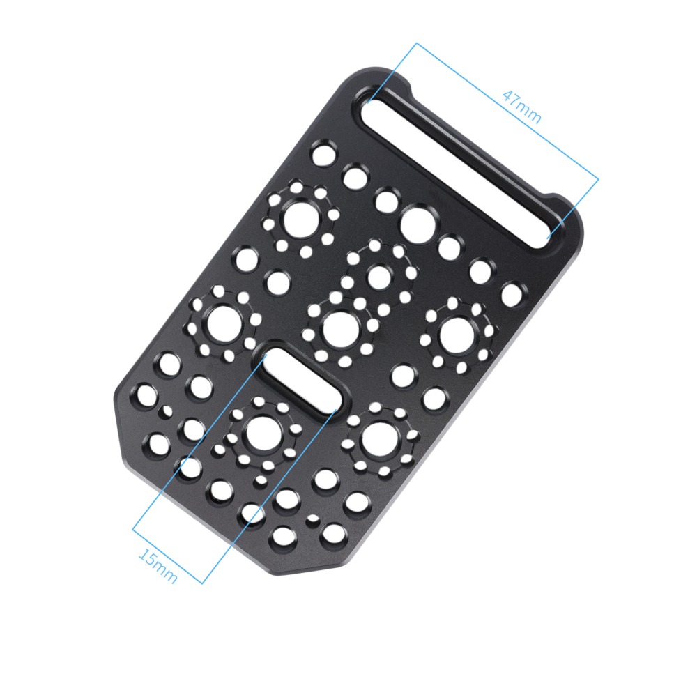 Niceyrig Universal Cheese Plate Compatible For Sony FX3/ FX30/ BMPCC 6K Pro with 1/4 &3/8 Arri Locating Holes