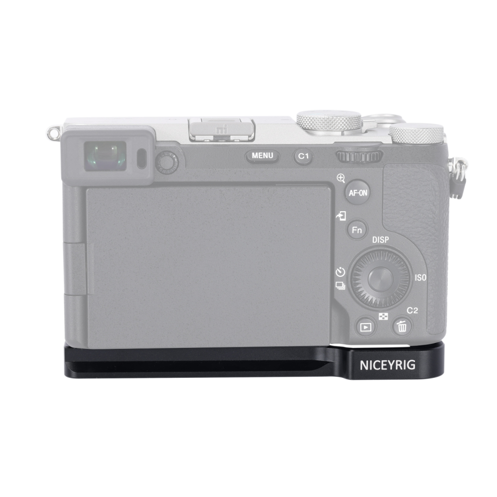 Niceyrig Arca Type Bottom Plate for Sony A7C/ILCE-A7C M2/ILCE-A7CR (Black/Silver)