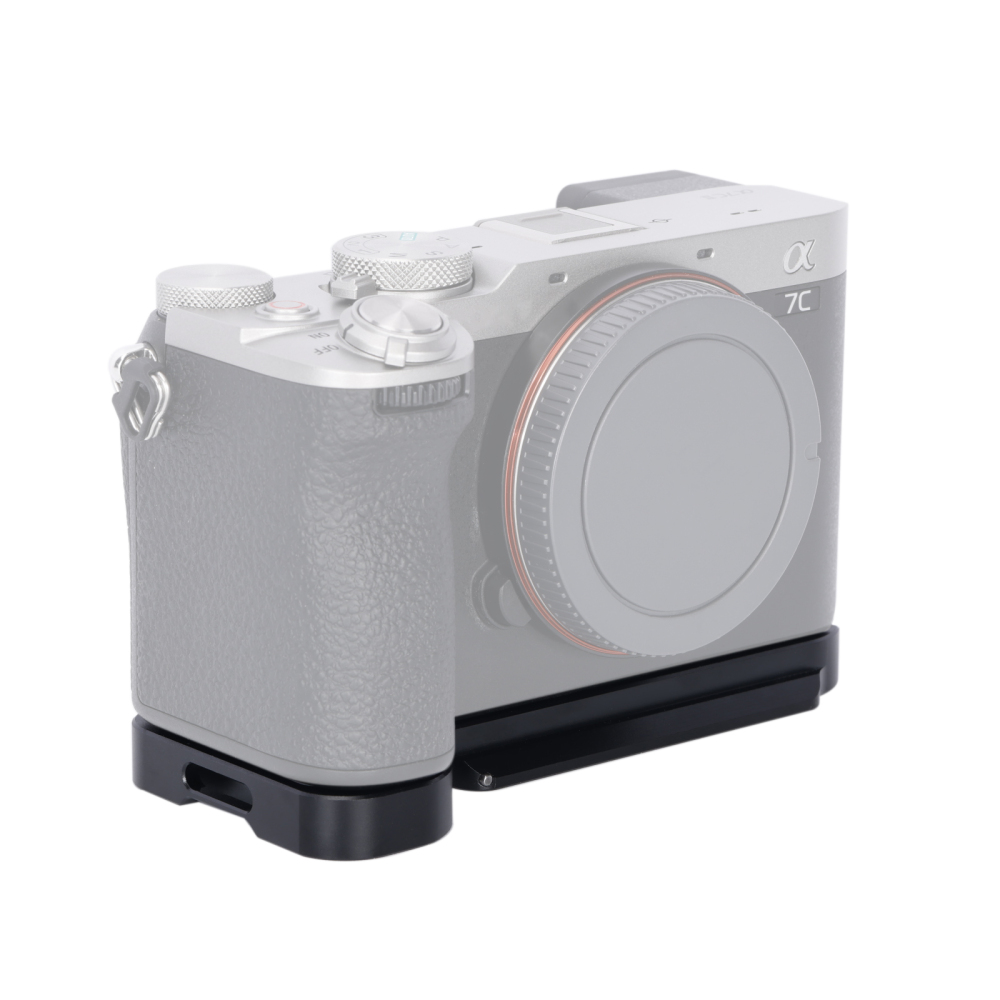 Niceyrig Arca Type Bottom Plate for Sony A7C/ILCE-A7C M2/ILCE-A7CR (Black/Silver)