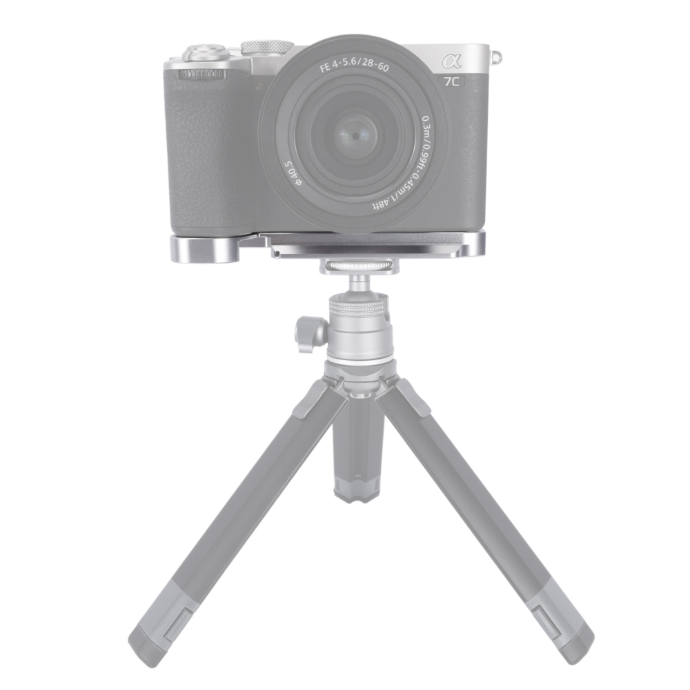 Niceyrig Sony ILCE-A7C M2/ILCE-A7C R Arca - Type Bottom Plate (Black/Silver)