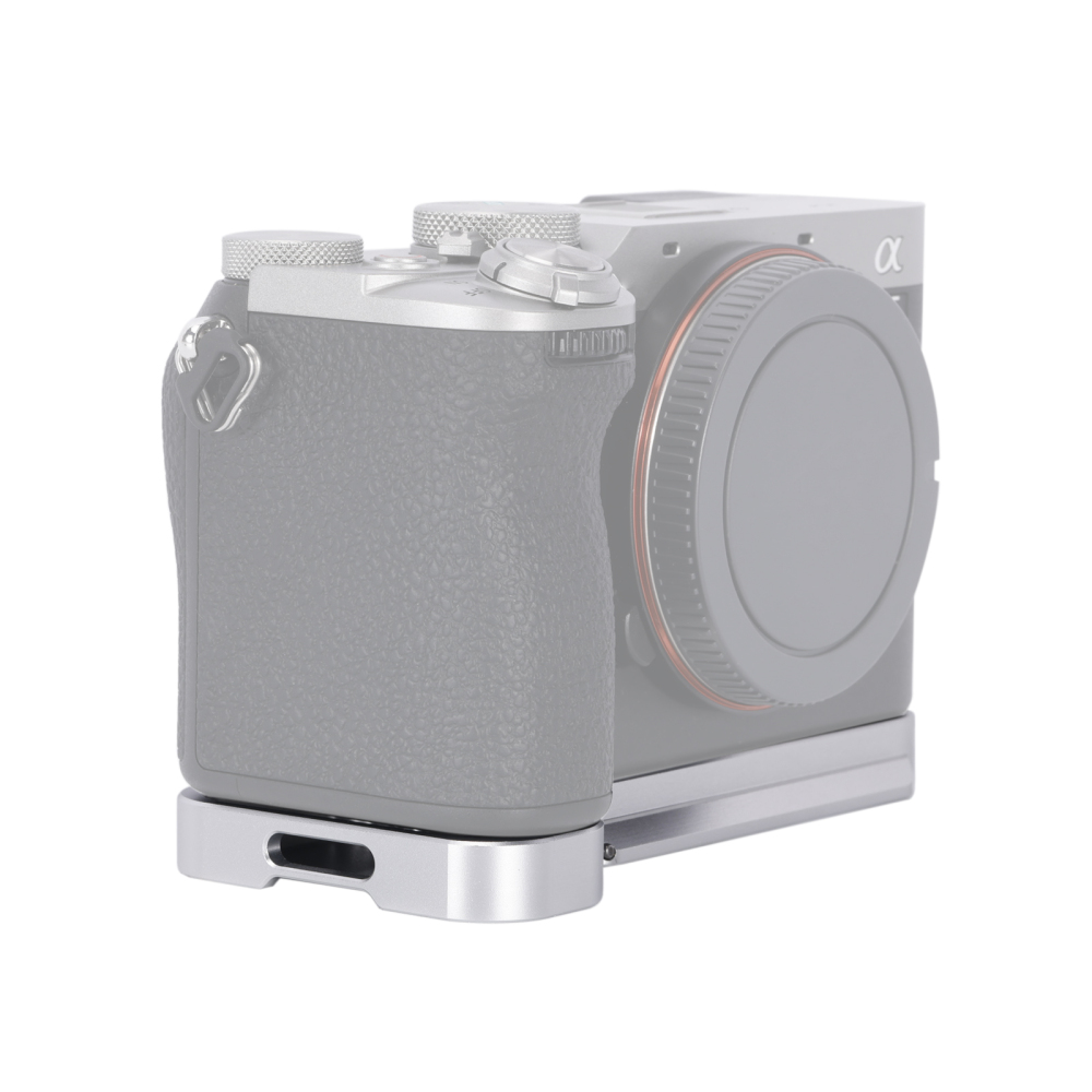 Niceyrig Arca Type Bottom Plate for Sony A7C/ILCE-A7C M2/ILCE-A7CR (Black/Silver)