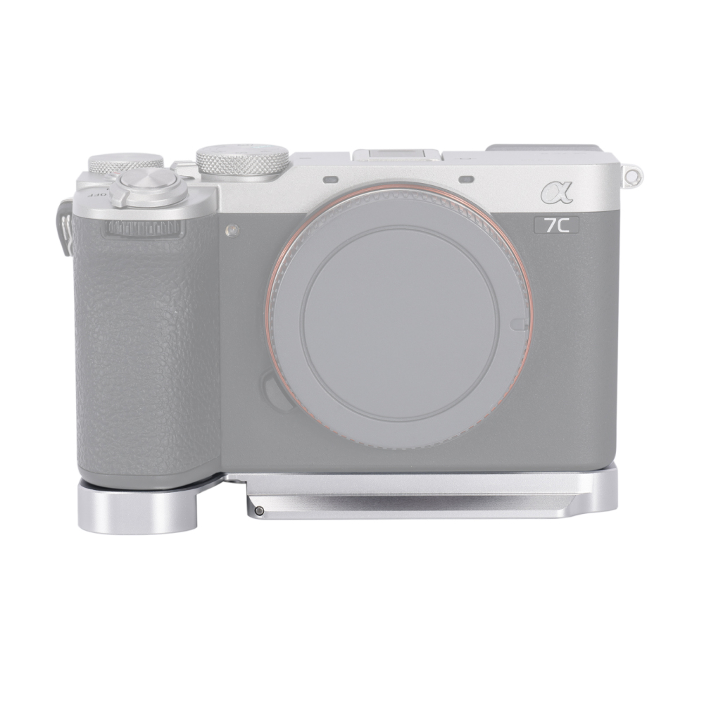Niceyrig Arca Type Bottom Plate for Sony A7C/ILCE-A7C M2/ILCE-A7CR (Black/Silver)