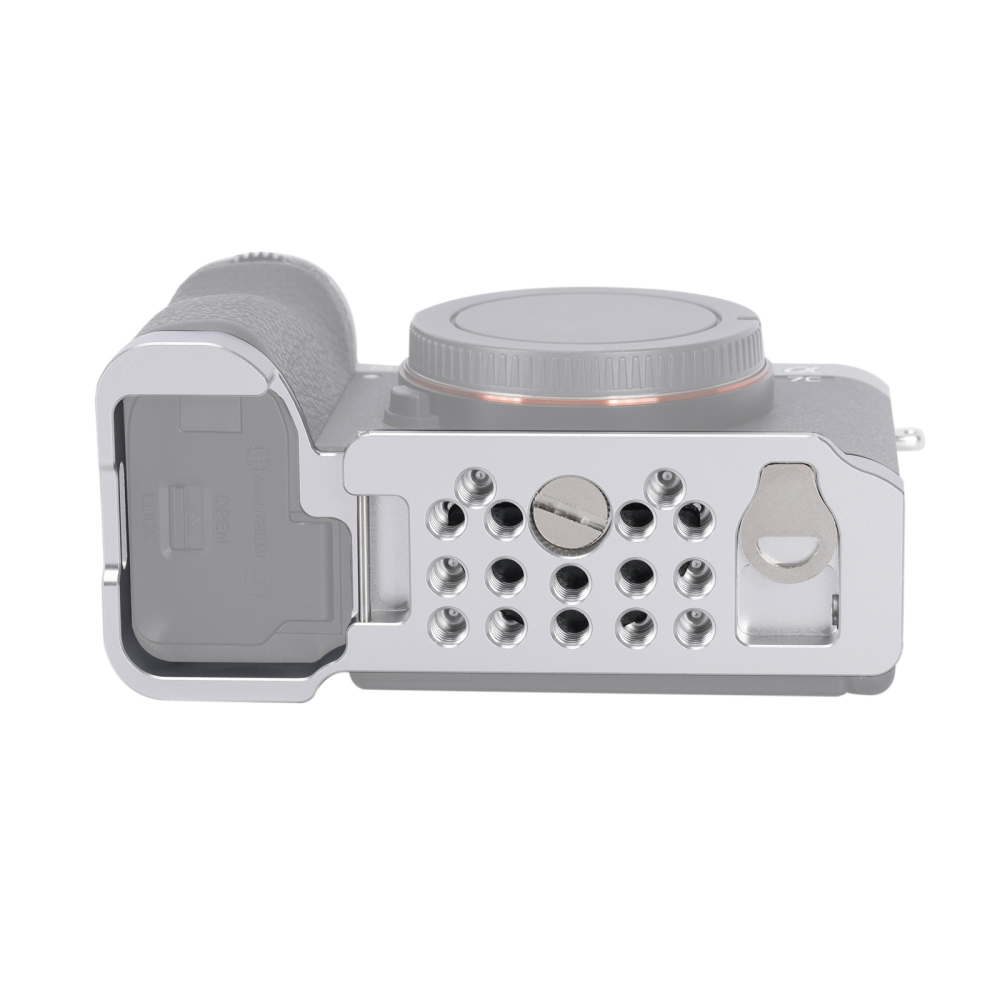 Niceyrig Sony ILCE-A7C M2/ILCE-A7C R Arca - Type Bottom Plate (Black/Silver)