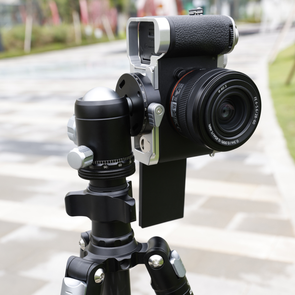 Niceyrig Sony ILCE-A7C M2/ILCE-A7C R Arca - Type Bottom Plate (Black/Silver)