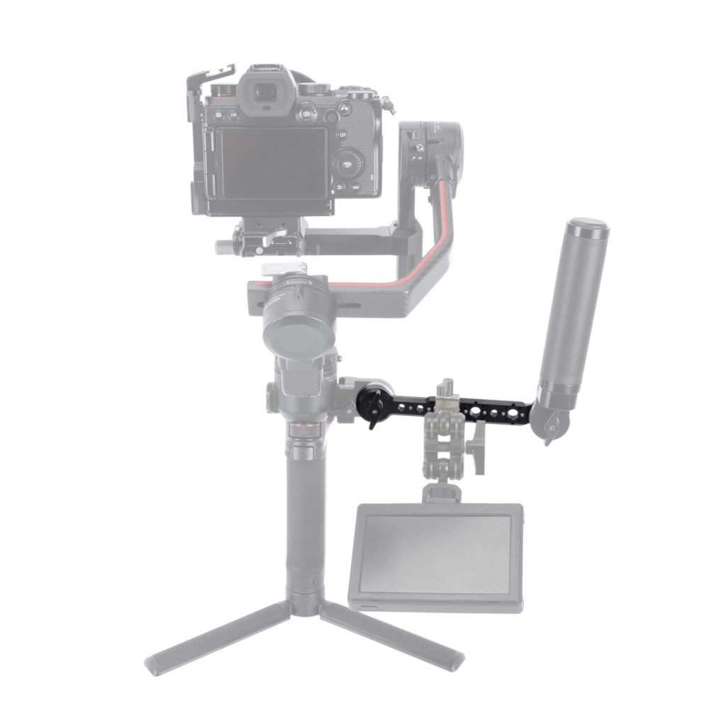 NICEYRIG ARRI Handvat, bovenste handgreep lokalisatiegaten voor ARRI voor camerakooi, ergonomisch ontwerp met anti-off ontworpen koude schoenadapter-536