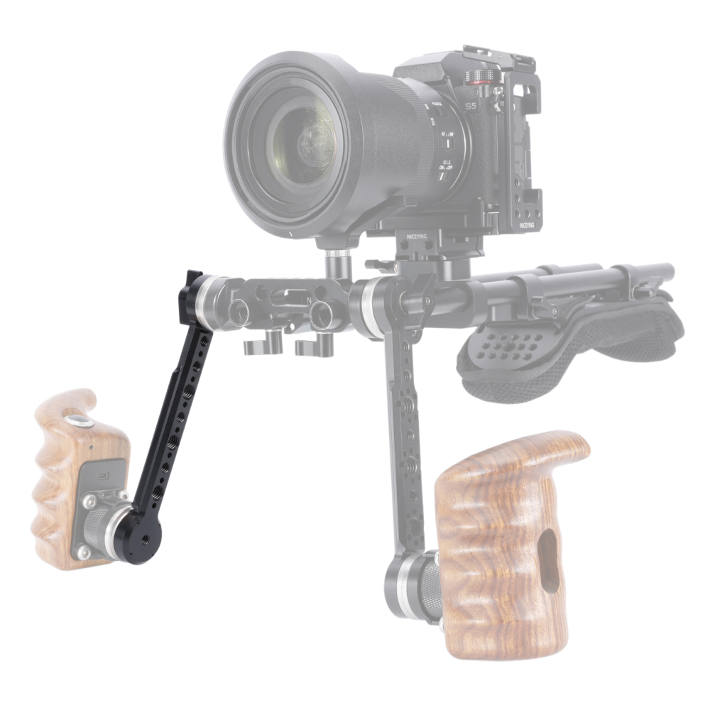 Niceyrig Arri Rosette Extension Arm with Nato Rail & Arri Locating Holes
