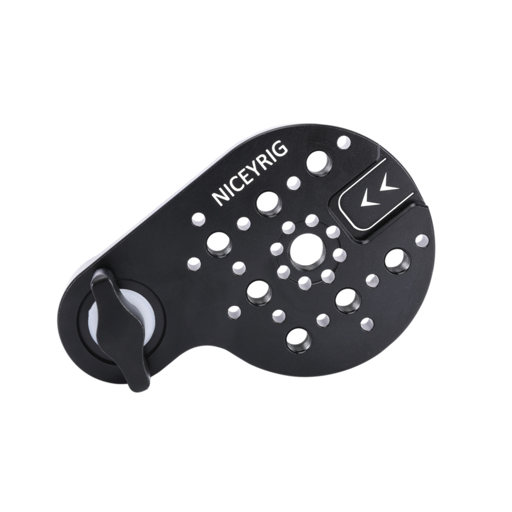 Niceyrig Video Tripod Mount Side Plate with Rosette Mount (30T, M8 Thread)